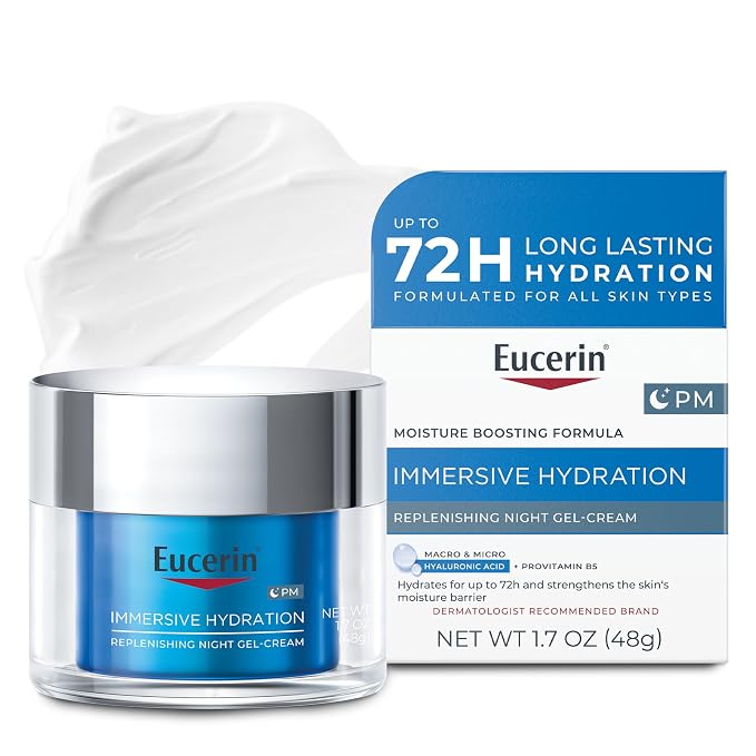 Eucerin | INMERSIVE HYDRATION | Crema gel hidratante para la noche